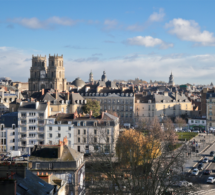 Vue sur Rennes