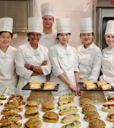 A Creative Snacking Workshop for the students of the Intensive Professional Program in Bread Baking and Viennoiseries at FERRANDI Paris