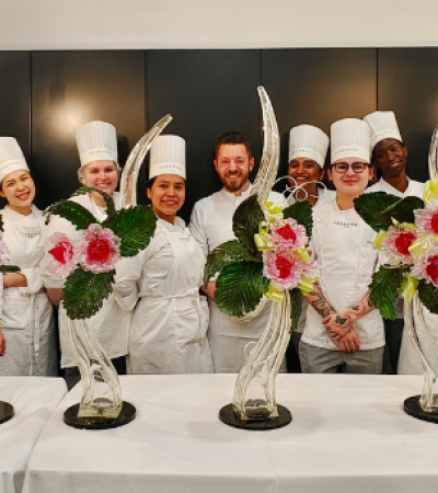 Executive Pastry Chef Nicholas Guercio brings Sugar Artistry to the students of the Advanced Professional Program in French Pastry at FERRANDI Paris