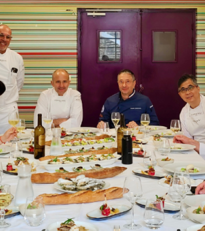 MOF Chef Bruno Gauvain Leads Oyster Workshop for FERRANDI Paris Advanced Professional Program Students